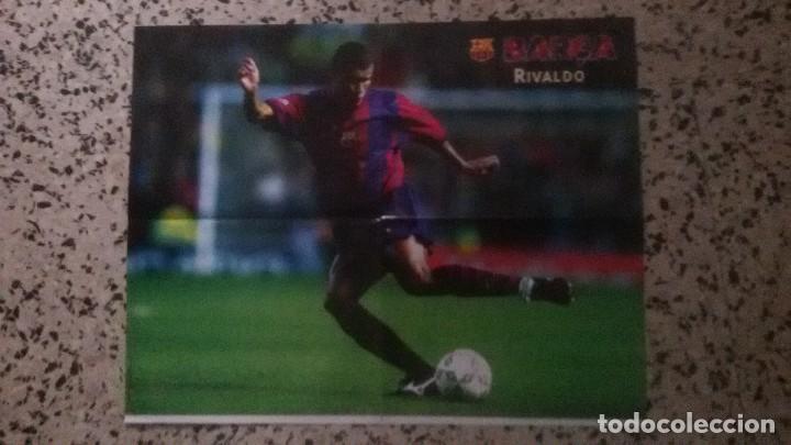 Coleccionismo deportivo: POSTER BARCA, RIVALDO, MEDIDAS 58X44 CM.