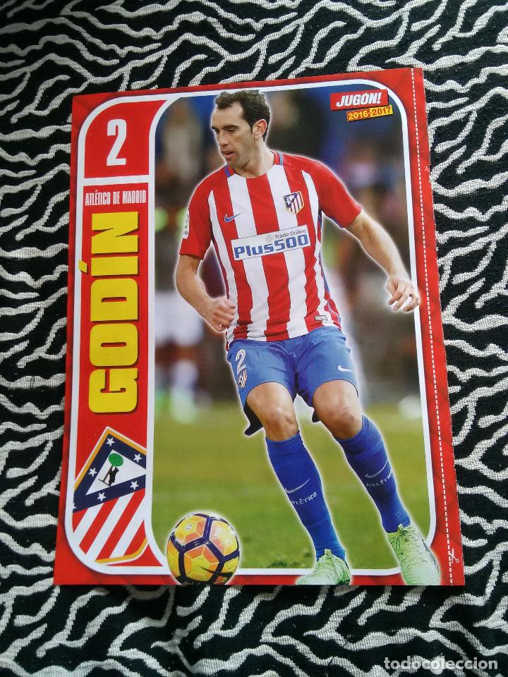 Collectionnisme sportif: DOBLE P&Oacute;STER 1 P&Aacute;GINA REVISTA JUG&Oacute;N: GOD&Iacute;N (ATL&Eacute;TICO DE MADRID) Y ALINEACI&Oacute;N CELTA 2016-2017, 16-17