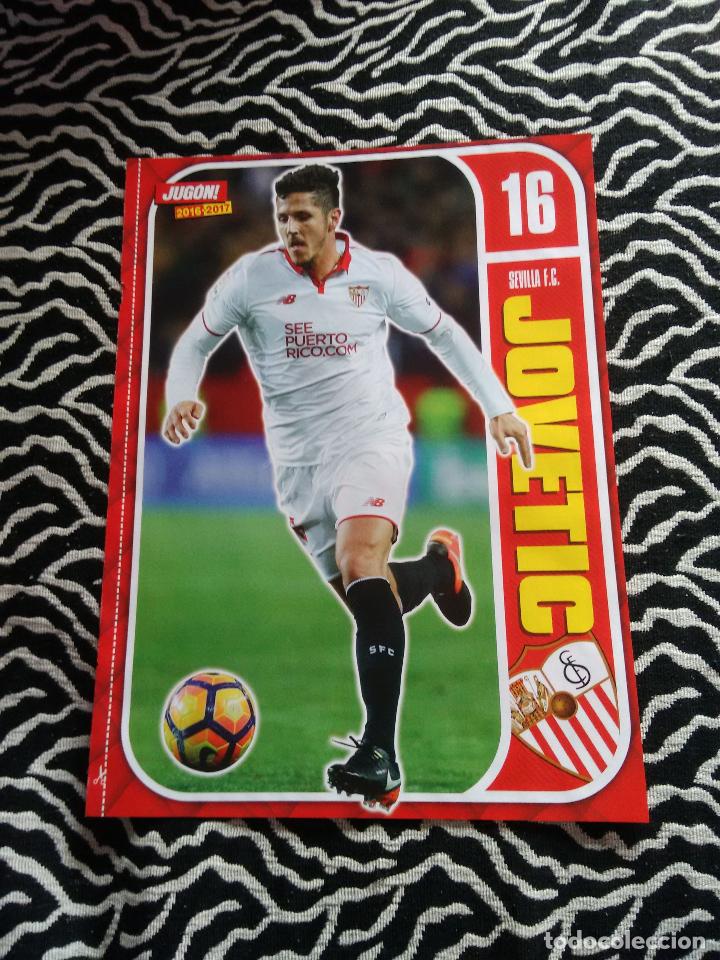 Collectionnisme sportif: DOBLE P&Oacute;STER 1 P&Aacute;GINA JUG&Oacute;N: JOVETIC (SEVILLA) Y ALINEACI&Oacute;N GRANADA 2016-2017, 16-17