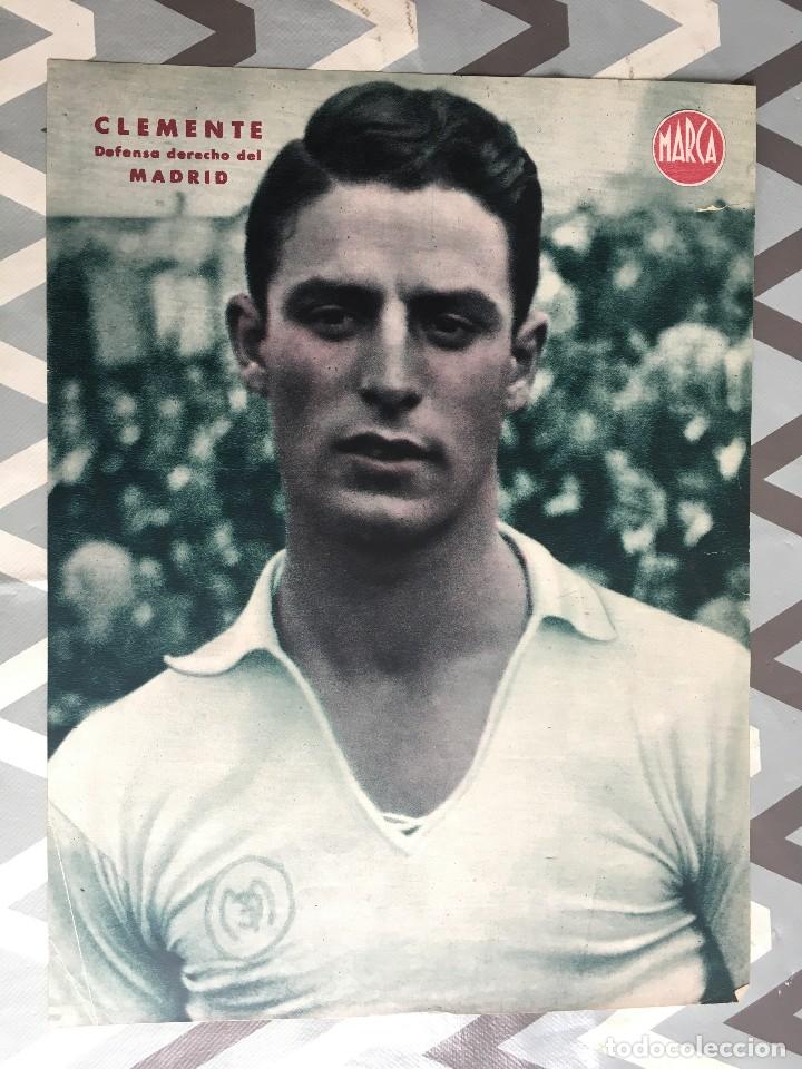 Coleccionismo deportivo: CARTEL POSTER LAMINA MARCA CLEMENTE DEFENSA DERECHO REAL MADRID