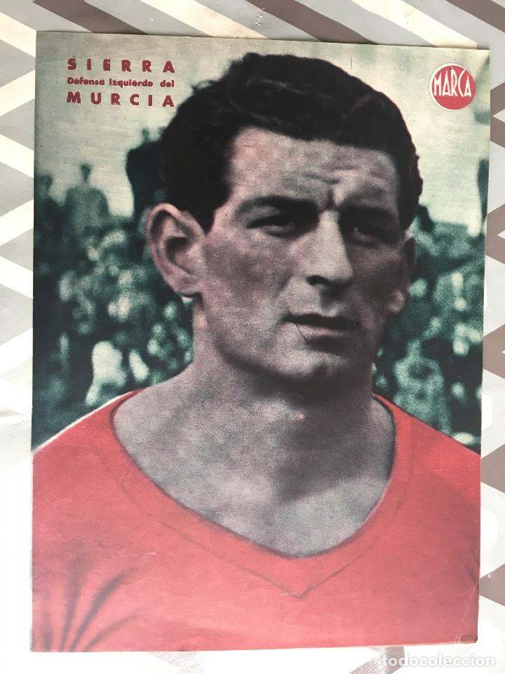 Coleccionismo deportivo: CARTEL POSTER LAMINA MARCA SIERRA DEFENSA IZQUIERDO DEL REAL MURCIA
