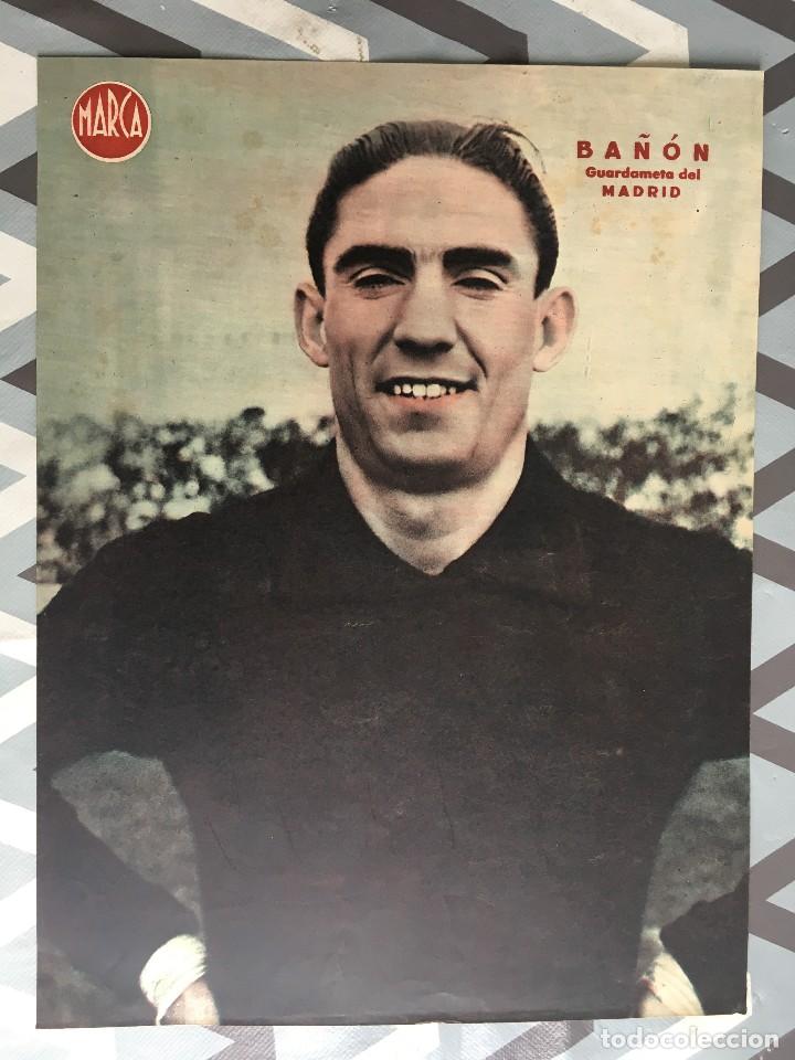 Coleccionismo deportivo: CARTEL POSTER LAMINA MARCA BA&Ntilde;ON GUARDAMETA PORTERO REAL MADRID
