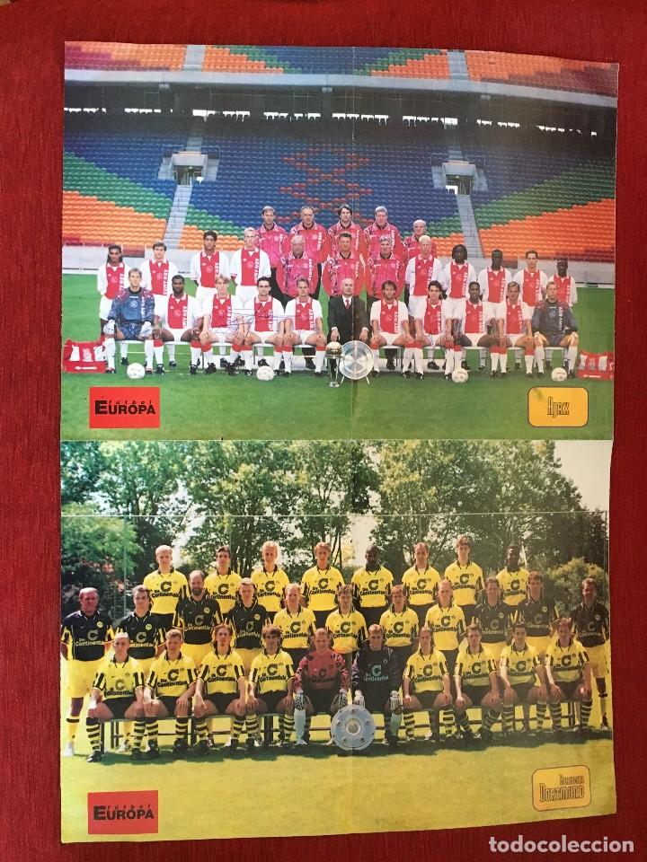 Coleccionismo deportivo: RP POSTER CARTEL AJAX AMSTERDAM AUTOGRAFOS AUTENTICOS BORUSSIA DORTMUND MILAN