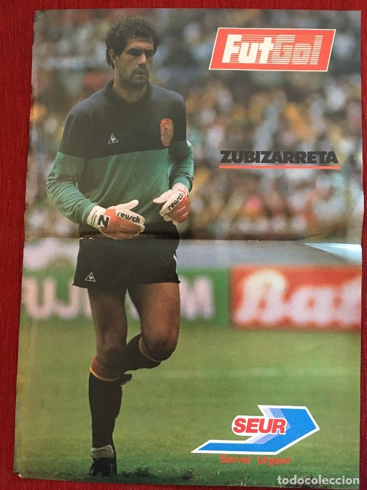 Coleccionismo deportivo: RP CARTEL POSTER ZUBI ZUBIZARRETA BARCELONA ESPA&Ntilde;A SEUR FUTGOL