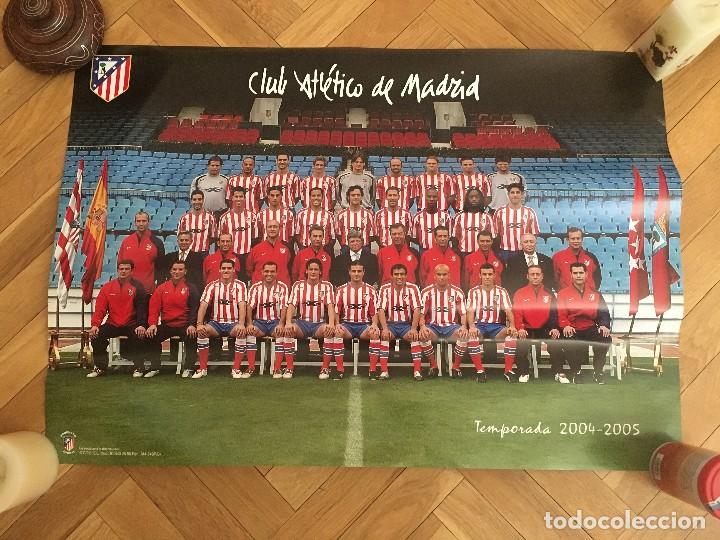 Coleccionismo deportivo: CARTEL POSTER OFICIAL PLANTILLA ATLETICO MADRID TEMPORADA 2004 2005
