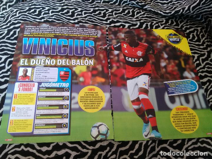 Sammelleidenschaft Sport: P&Oacute;STER 1 P&Aacute;GINA REVISTA JUG&Oacute;N + REPORTAJE DATOS: VINICIUS (FLAMENGO, REAL MADRID, BRASIL)