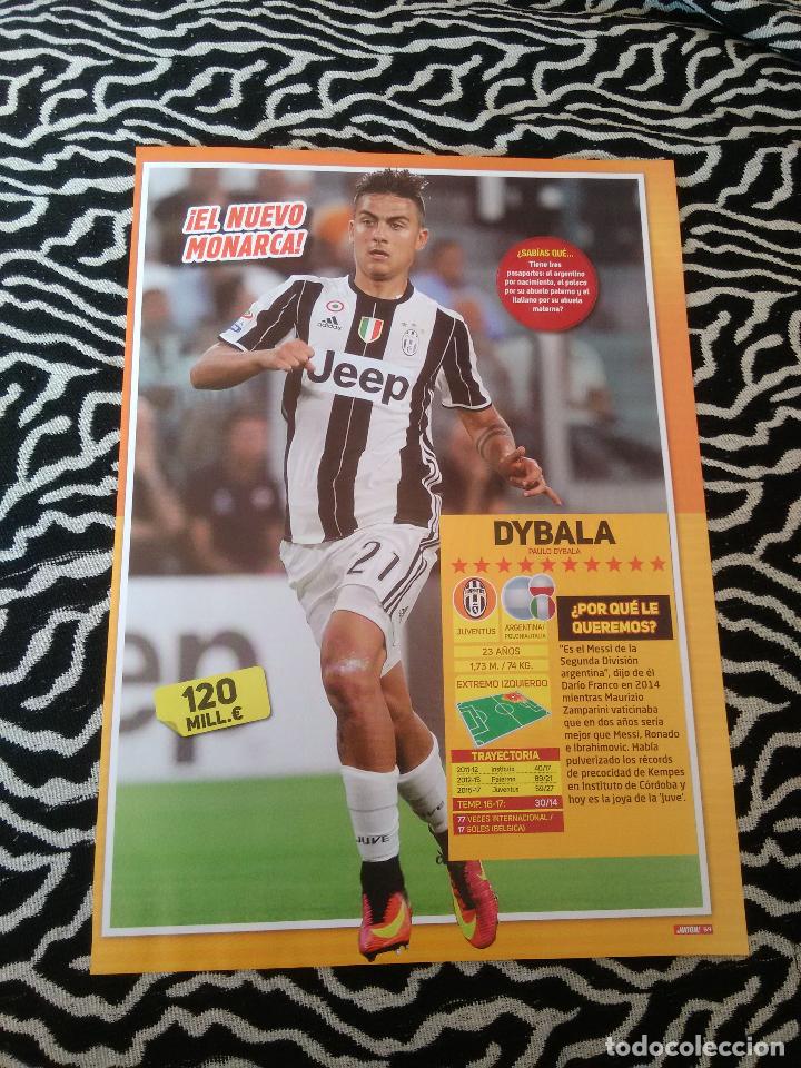 Collezionismo sportivo: P&Oacute;STER 1 P&Aacute;GINA REVISTA JUG&Oacute;N CON DATOS: PAULO DYBALA (JUVENTUS ARGENTINA) REVIVAL 02-03