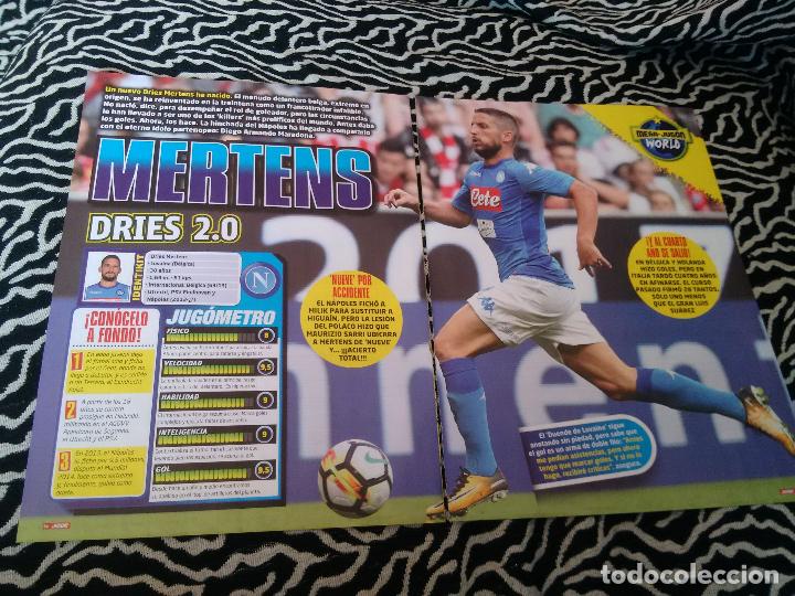 Collezionismo sportivo: P&Oacute;STER 1 P&Aacute;GINA REVISTA JUG&Oacute;N + REPORTAJE DATOS: MERTENS (N&Aacute;POLES, B&Eacute;LGICA)