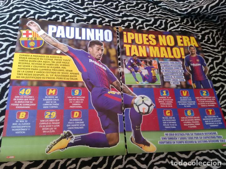 Collezionismo sportivo: P&Oacute;STER 1 P&Aacute;GINA REVISTA JUG&Oacute;N + REPORTAJE DATOS: PAULINHO (F.C. BARCELONA, BAR&Ccedil;A Y BRASIL)