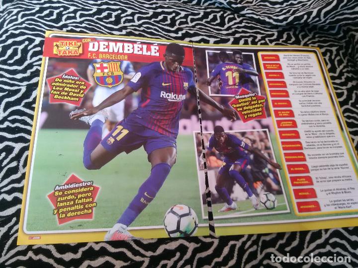 Collezionismo sportivo: TIKI TAKA DEMBELE BARCELONA BAR&Ccedil;A - P&Oacute;STER 1 P&Aacute;G REVISTA JUG&Oacute;N REPORTAJE Y DATOS + TIPO POSTER KOKE