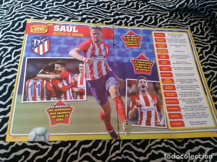 Collezionismo sportivo: P&Oacute;STER 1 P&Aacute;GINA REVISTA JUG&Oacute;N + REPORTAJE DATOS: TIKI TAKA CON SA&Uacute;L (ATL&Eacute;TICO DE MADRID)