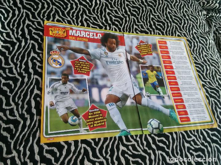 Collezionismo sportivo: P&Oacute;STER 1 P&Aacute;GINA REVISTA JUG&Oacute;N + REPORTAJE DATOS: TIKI TAKA CON MARCELO (REAL MADRID)