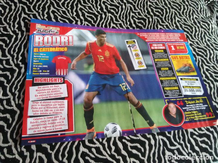Collezionismo sportivo: P&Oacute;STER 1 P&Aacute;GINA REVISTA JUG&Oacute;N + REPORTAJE DATOS: RODRIGO, RODRI ATL&Eacute;TICO MADRID, ESPA&Ntilde;A racic ganea