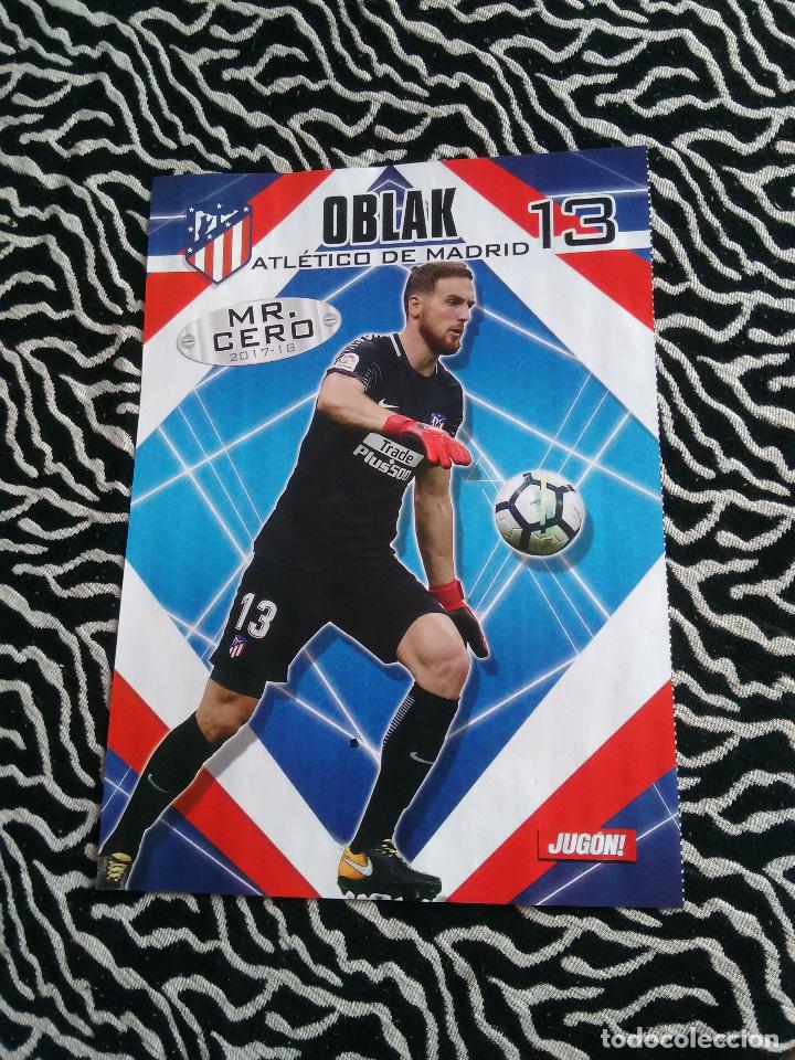 Collezionismo sportivo: P&Oacute;STER 1 P&Aacute;GINA REVISTA JUG&Oacute;N: OBLAK, MR. CERO (ATL&Eacute;TICO DE MADRID 2017-2018, 17-18)
