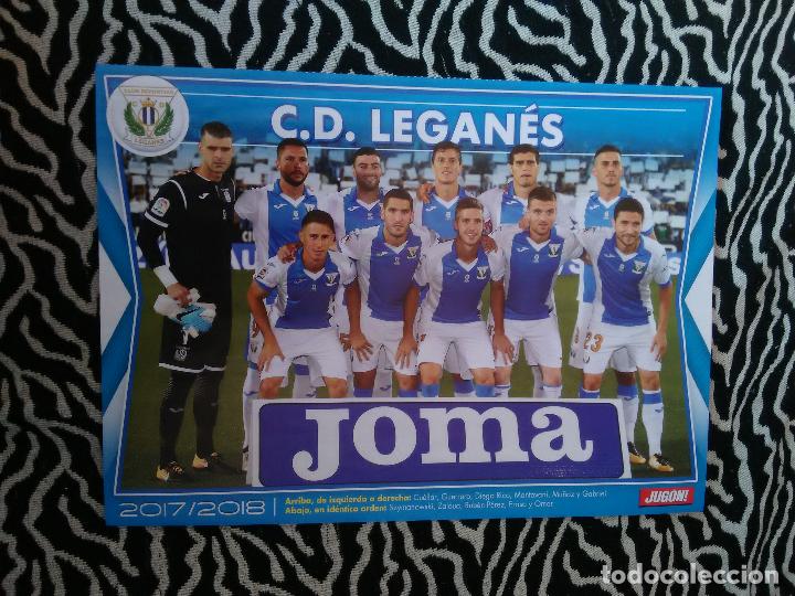 Collectionnisme sportif: DOBLE P&Oacute;STER 1 P&Aacute;GINA REVISTA JUG&Oacute;N EQUIPO LEGAN&Eacute;S 2017-2018 ALINEACI&Oacute;N 17-18 Y JES&Uacute;S NAVAS, SEVILLA