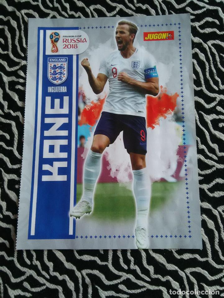 Collezionismo sportivo: DOBLE P&Oacute;STER 1 P&Aacute;GINA REVISTA JUG&Oacute;N MUNDIAL RUSIA 2018: HARRY KANE (INGLATERRA) Y LUKAKU (B&Eacute;LGICA)