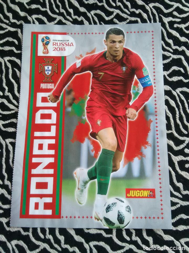 Collezionismo sportivo: DOBLE P&Oacute;STER 1 P&Aacute;GINA REVISTA JUG&Oacute;N: CRISTIANO RONALDO PORTUGAL, VALLADOLID 17-18, ASCENSO 2017-2018