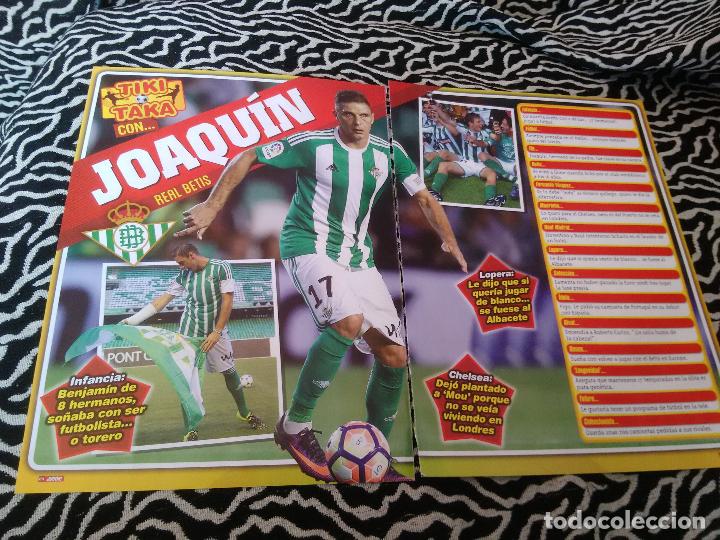 Collezionismo sportivo: P&Oacute;STER 1 P&Aacute;GINA REVISTA JUG&Oacute;N + REPORTAJE DATOS: TIKI TAKA CON JOAQU&Iacute;N + CROMO STORY ADURIZ TRASERA