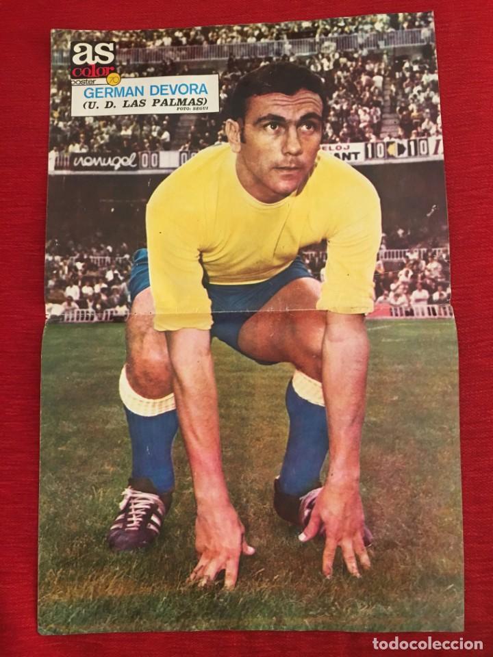 Sammelleidenschaft Sport: CARTEL POSTER AS COLOR FUTBOL JUGADOR GERMAN DEVORA LAS PALMAS