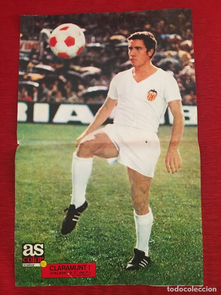 Sammelleidenschaft Sport: CARTEL POSTER AS COLOR FUTBOL JUGADOR CLARAMUNT I VALENCIA