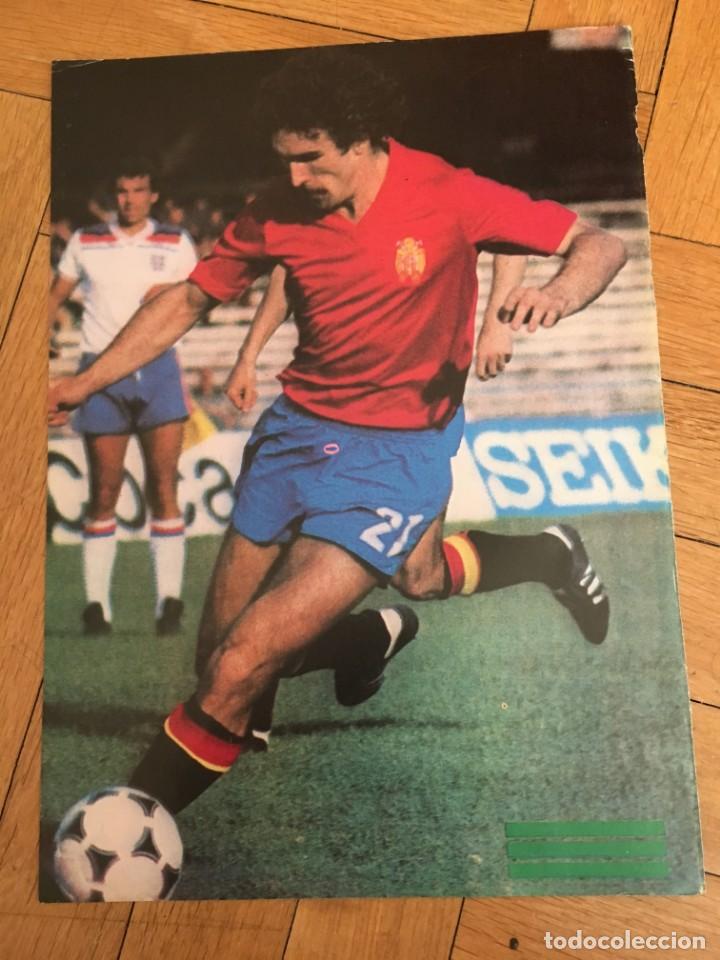 Coleccionismo deportivo: CARTEL POSTER CON INFORMACION DEL JUGADOR ZAMORA REAL SOCIEDAD ESPA&Ntilde;A
