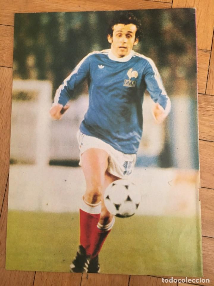 Coleccionismo deportivo: CARTEL POSTER CON INFORMACION DEL JUGADOR PLATINI FRANCIA NANCY