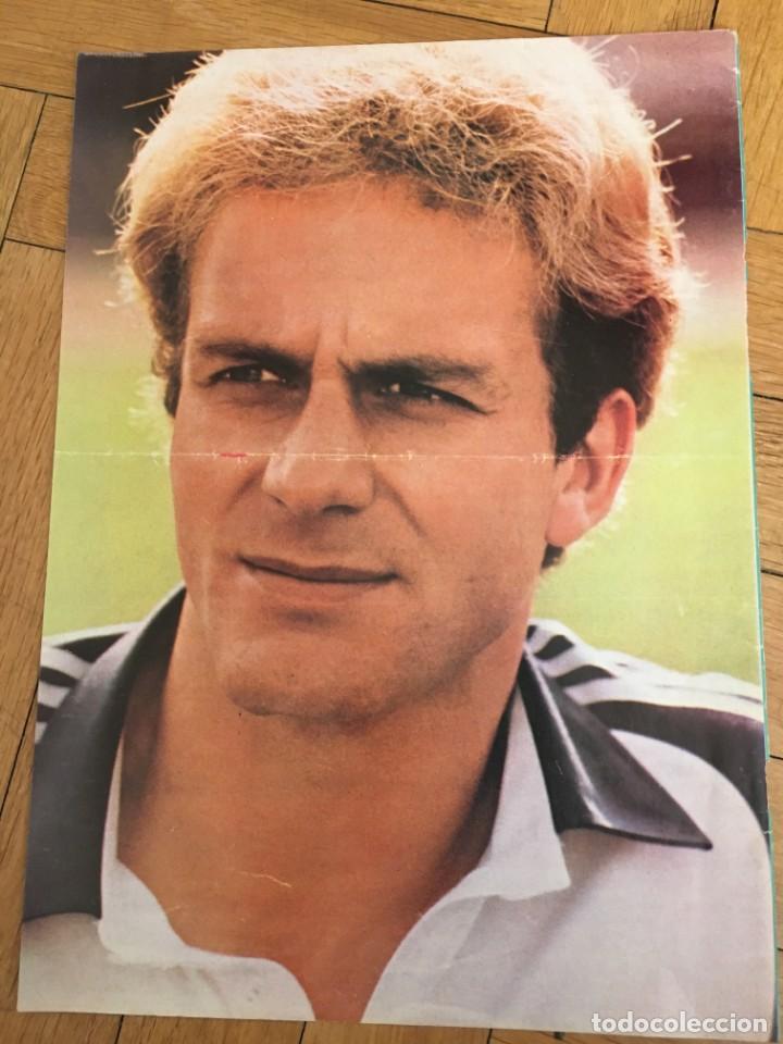Coleccionismo deportivo: CARTEL POSTER CON INFORMACION DEL JUGADOR RUMMENIGGE BAYERN MUNCHEN ALEMANIA