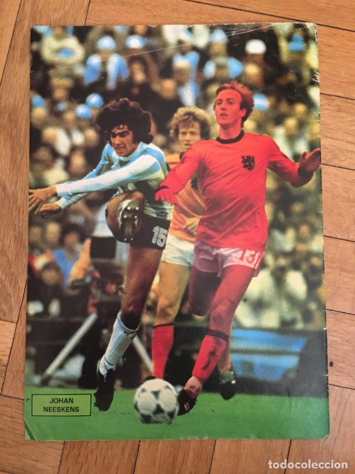 Coleccionismo deportivo: CARTEL POSTER CON INFORMACION DEL JUGADOR JOHAN NEESKENS HOLANDA BARCELONA