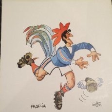 Coleccionismo deportivo: CARICATURA SELECCIÓN FRANCIA MUNDIAL 1982