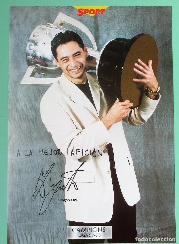 Collectionnisme sportif: T&Iacute;TULO: POSTER  JUGADOR DEL F.C.BARCELONA DE LA CHAMPI&Oacute;NS DE 1.997-98 Dragan Ciric