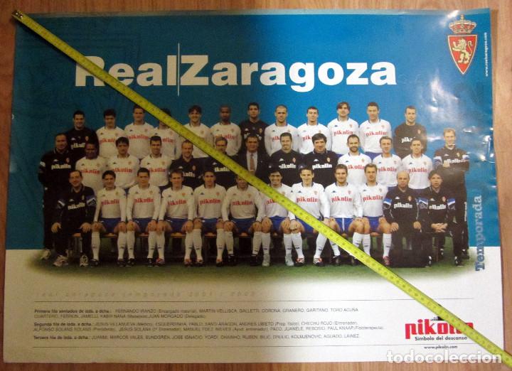 Sammelleidenschaft Sport: POSTER REAL ZARAGOZA TEMPORADA 2001-02