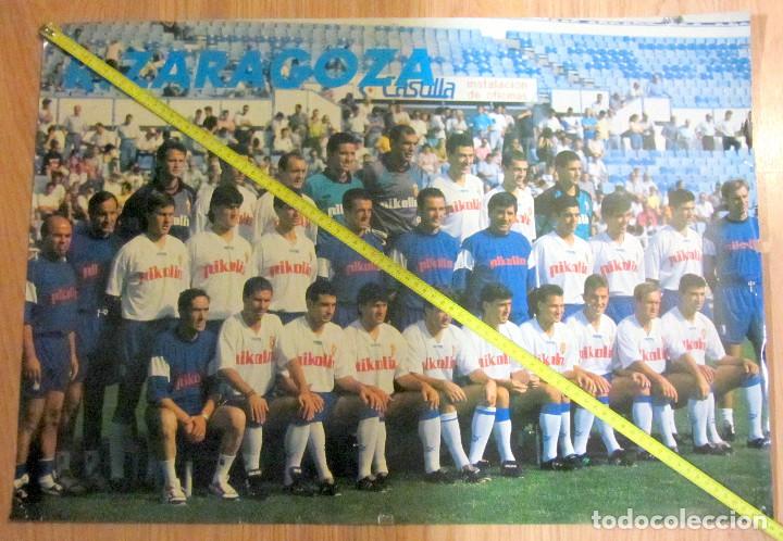 Sammelleidenschaft Sport: POSTER REAL ZARAGOZA PLANTILLA A&Ntilde;OS 90