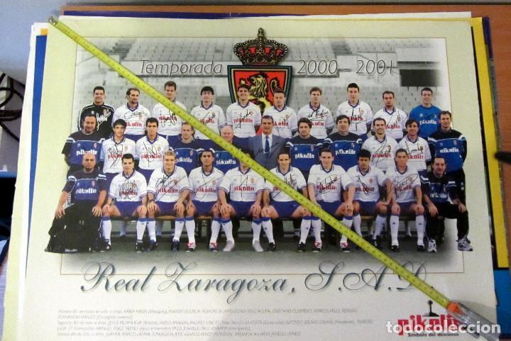 Sammelleidenschaft Sport: POSTER REAL ZARAGOZA 2000-01 PLANTILLA 2000 2001