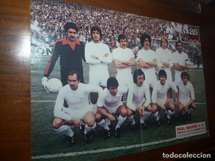 PÓSTER AS COLOR. REAL MADRID. CAMPEÓN DE LIGA 1978/79 (Coleccionismo Deportivo - Carteles de Fútbol)