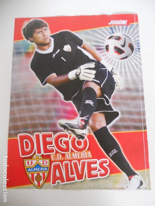 Sammelleidenschaft Sport: POSTER DIEGO ALVES ALMERIA REVISTA JUGON LIGA FUTBOL 2010 2011 10 11 TAMA&Ntilde;O FOLIO