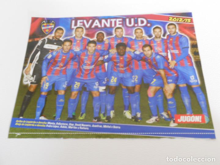 Collectionnisme sportif: POSTER ALINEACION EQUIPO LEVANTE REVISTA JUGON LIGA 2012 2013 12 13 TAMA&Ntilde;O FOLIO