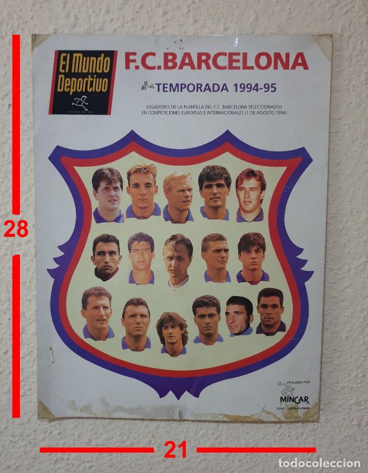 Collectionnisme sportif: FUTBOL CLUB BARCELONA - TEMPORADA 1994 - 95 - EL MUNDO DEPORTIVO