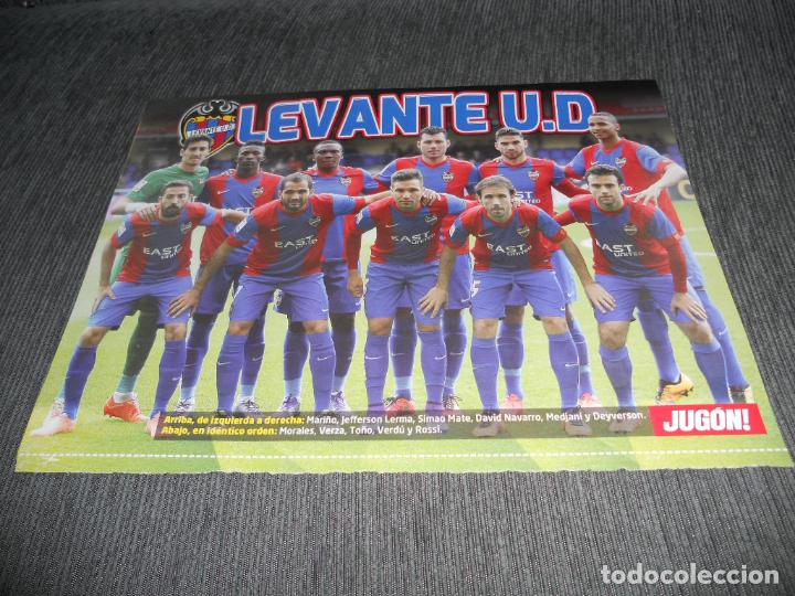 Collectionnisme sportif: DOBLE POSTER ALINEACION EQUIPO LEVANTE WILLIAMS ATHLETIC BILBAO JUGON 2015 2016 15 16 TAMA&Ntilde;O FOLIO