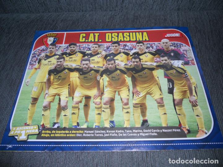 Collezionismo sportivo: DOBLE POSTER ALINEACION EQUIPO OSASUNA TER STEGEN FC BARCELONA JUGON 2016 2017 16 17 TAMA&Ntilde;O FOLIO