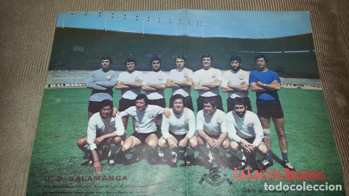 Coleccionismo deportivo: EXCEPCIONAL POSTER DE LA UNION DEPORTIVA SALAMANCA. UDS. TEMPORADA 1974 - 75. 56 X 40 CM. LA GACETA