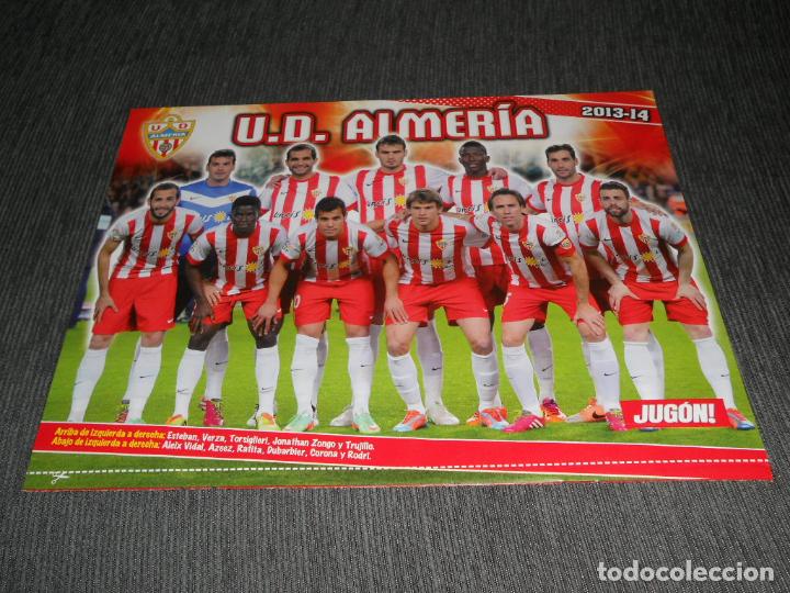 Sammelleidenschaft Sport: DOBLE POSTER ALINEACION ALMERIA MATA MANCHESTER UNITED JUGON 2013 2014 13 14 TAMA&Ntilde;O FOLIO