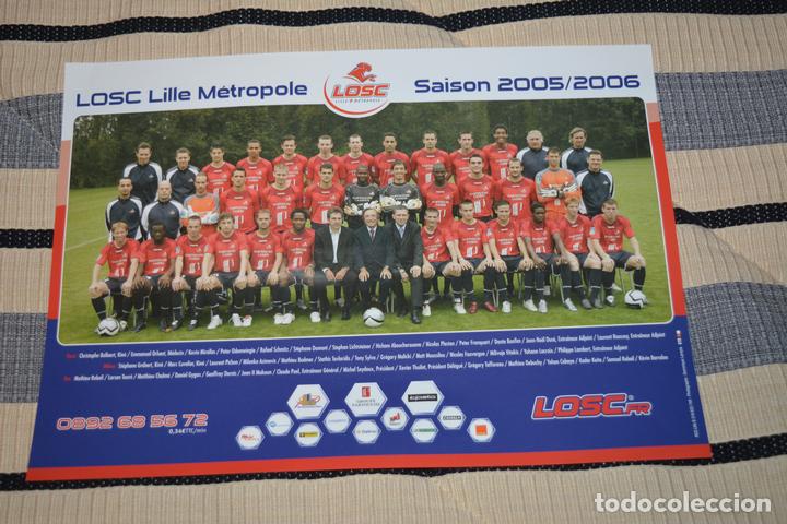 Poster Original – Lille OSC – Vainqueur Coupe De France 1955 – Document D’époque – À Voir (état Sur Photo)