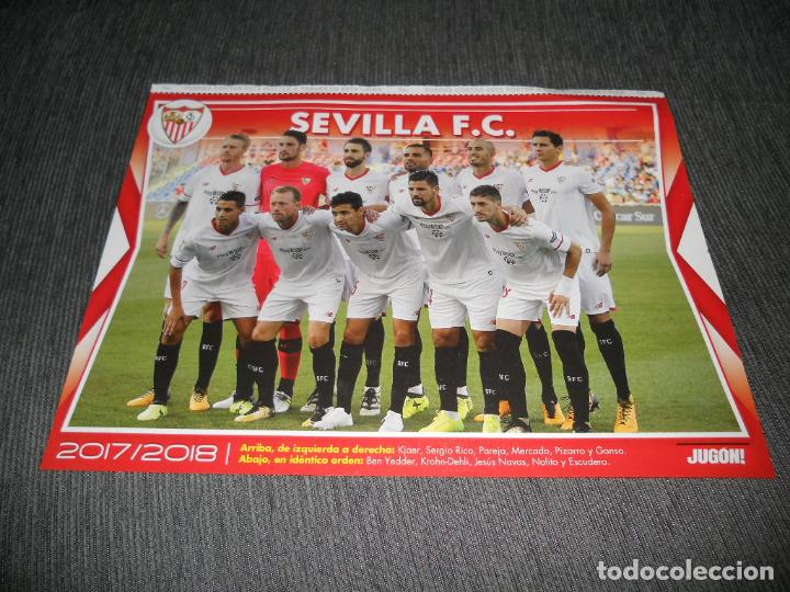 Sammelleidenschaft Sport: POSTER ALINEACION EQUIPO SEVILLA VITOLO LAS PALMAS JUGON 2017 2018 17 18 TAMA&Ntilde;O FOLIO