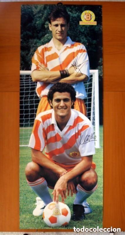 Sammelleidenschaft Sport: P&oacute;ster Publicitario Pastelitos Bimbo Bucaneros - Alfonso y Kiko - Tama&ntilde;o 175x63'5