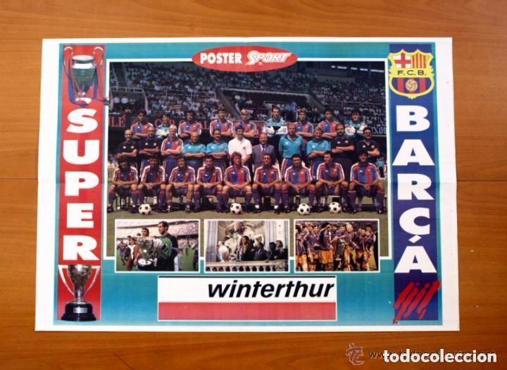 Coleccionismo deportivo: F&uacute;tbol Club Barcelona - Super Bar&ccedil;a 1992 - P&oacute;ster tama&ntilde;o 67 X 47