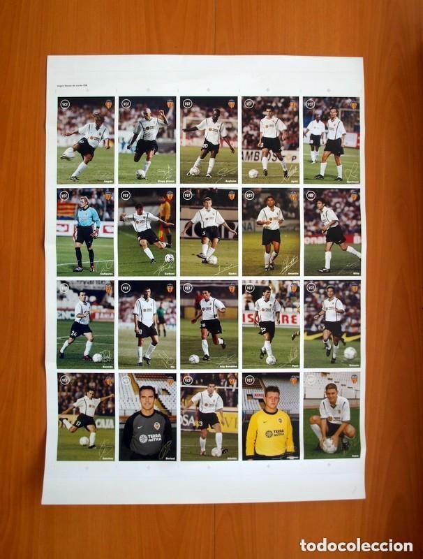 Sammelleidenschaft Sport: Jugadores del Valencia Temporada 2001-2002, 01-02 - P&oacute;ster / Cartel de papel cart&oacute;n, tama&ntilde;o 70x50