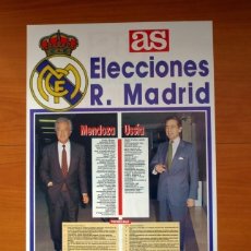 Collezionismo sportivo: ELECCIONES A LA PRESIDENCIA DEL REAL MADRID, AÑO 1991 - RAMÓN MENDOZA - ALFONSO USSIA - DIARIO AS