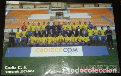 Collezionismo sportivo: P&Oacute;STER DEL C&Aacute;DIZ C.F., TEMPORADA 2003-2004, DE DIARIO DE C&Aacute;DIZ