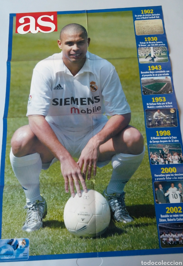 Coleccionismo deportivo: Poster Ronaldo Real Madrid - Foto 1