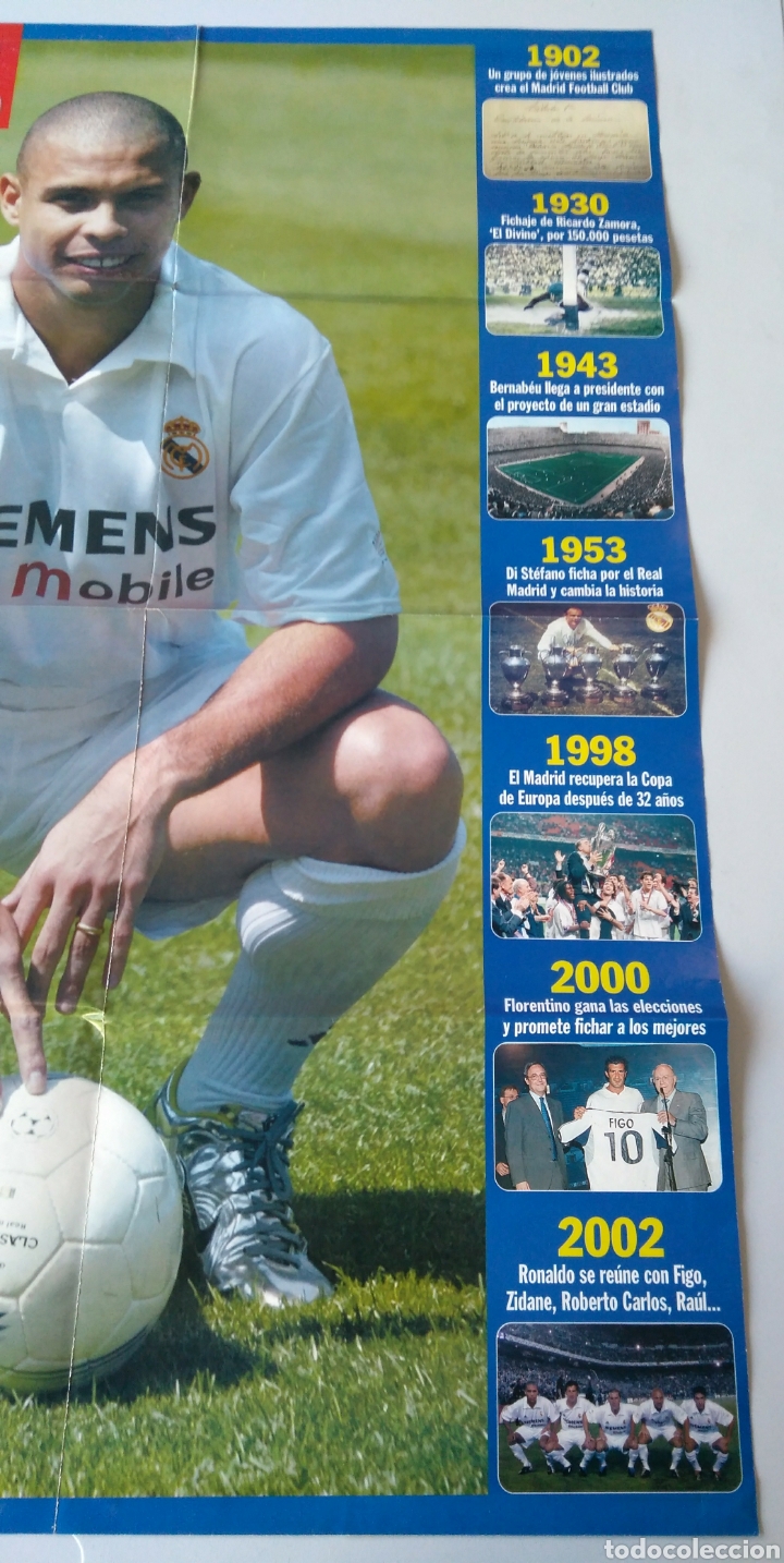 Coleccionismo deportivo: Poster Ronaldo Real Madrid - Foto 2